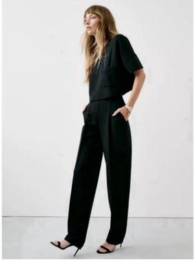 Spanx Women Ponte Barrel Pant Black Size Medium pull On